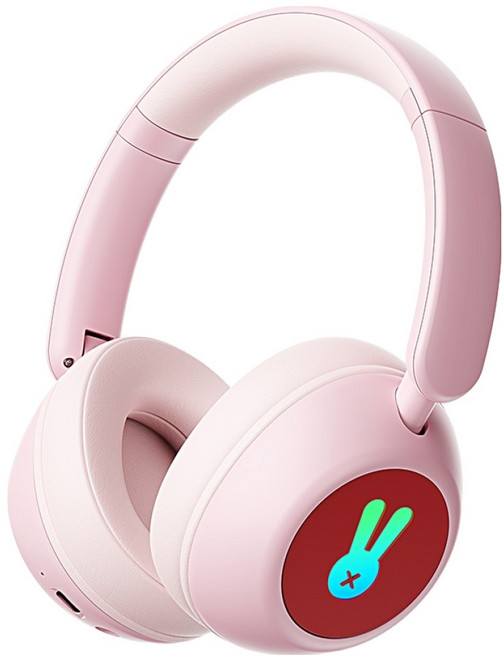 디알고 어린이안전 청력보호 LED 블루투스6.0 유무선 키즈헤드폰 BH10CK, 핑크, DRGO-BH10CK