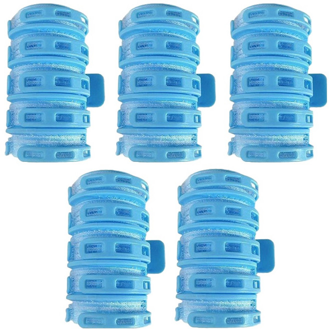 딥톡 셀프 스타일링 앞머리 볼륨 클립 헤어롤 DT0988, 5개, 블루