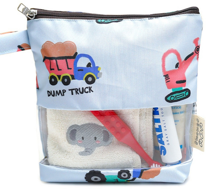 세맘스 방수 투명 TPU 수건 파우치, 덤프 프렌즈