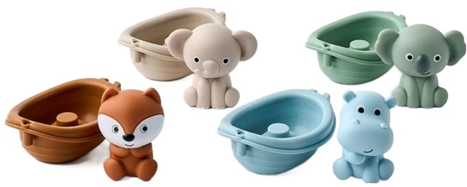 모던하우스 물에 동동 장난감 8종 세트, 애니멀 보트, 1세트 - 쿠팡