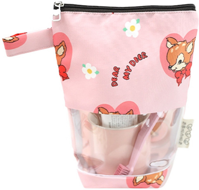 세맘스 방수 투명 TPU 양치컵 파우치, 마이디어