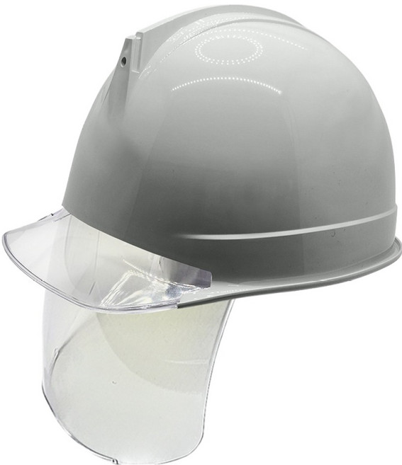 동명 고급형 투명보안경 안전모 투명창, 그레이, 1개