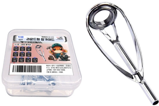 히트페이스 리필형 갯바위대 라운드형 탑가이드 10p S-07, 실버, 1개