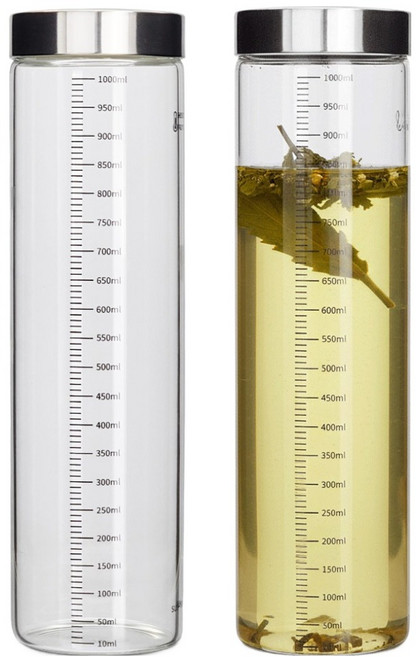 미르코리아 눈금 내열유리병, 1000ml, 2개