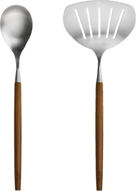 De Bois Abelia 烹飪工具2件組, 混色, 1套, 炒匙 + 中寬鍋鏟