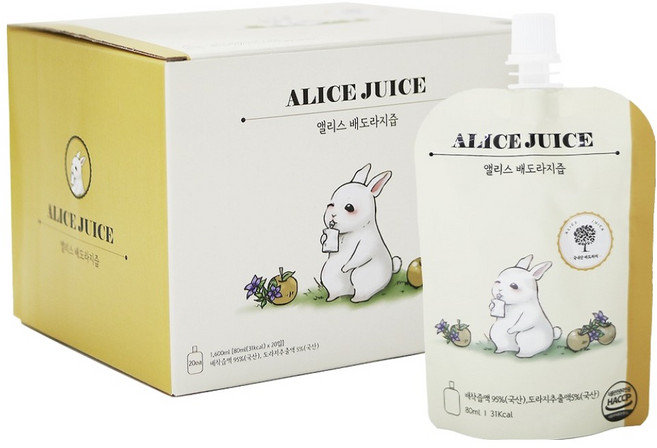 앨리스 배도라지 주스, 20개, 80ml