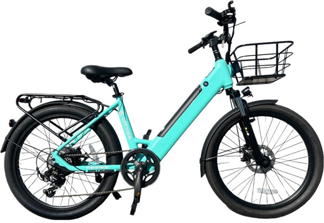 이지라이드 City-24 36V 500W 10Ah 이륜전기자전거 고객직접설치, 민트, 알루미늄
