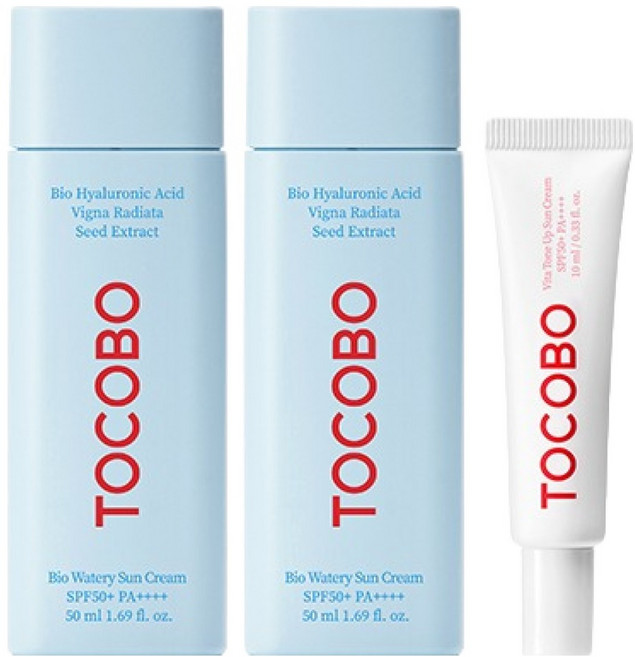 토코보 바이오 워터리 50ml 2p + 비타 톤업 선크림 10ml SPF50+ PA++++ 세트, 1세트