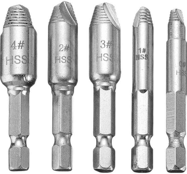 바벨롭 나사 리무버 5종 세트, 1세트