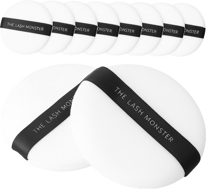 라몽 소프트 메이크업 쿠션 퍼프, 화이트, 10개