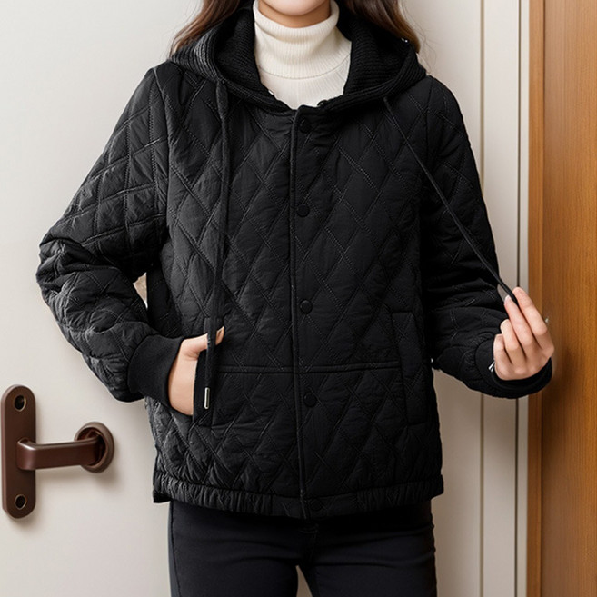 페이퍼먼츠 여성용 라클레 다이아 퀄팅 후드 패딩 13326