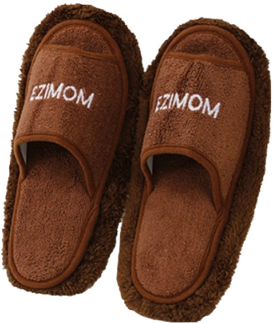 힘룸 깨끗한 청소겸용 슬리퍼 230mm, 브라운, 1개