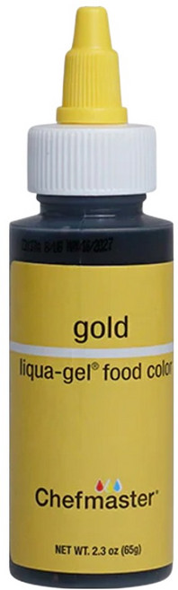셰프마스터 리쿠아젤 수용성 식용색소 골드, 65g, 1개