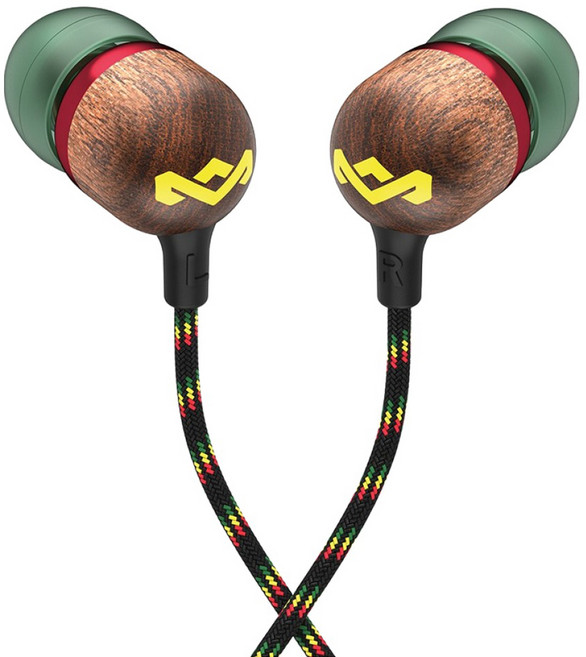 더하우스오브말리 스마일 자메이카 C타입 밥말리 유선 이어폰, 그린, EM-JE042