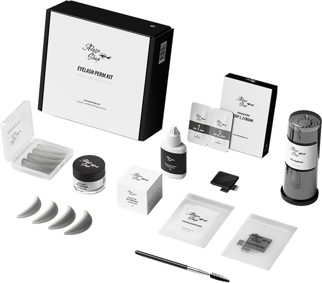 아던샵 밀착밤용 셀프 속눈썹펌 키트, 무향, 1세트