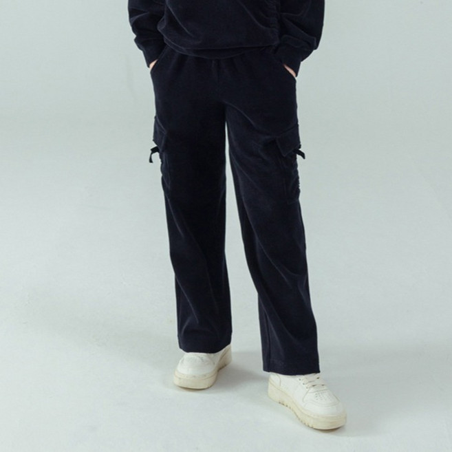 아이러브제이 헬로꾸꾸 벨로아 세미와이드 팬츠