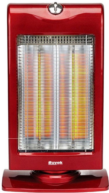 루베크 2단 좌우회전 탄소관 전기히터, RU-783A, 레드