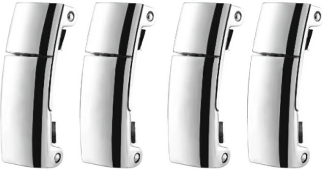 쿠말 마그네틱 자석 신발끈 고정 클립 버클, 실버, 4개