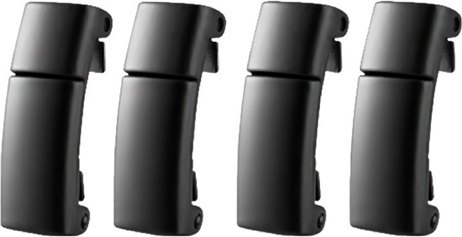 쿠말 마그네틱 자석 신발끈 고정 클립 버클, 블랙, 4개
