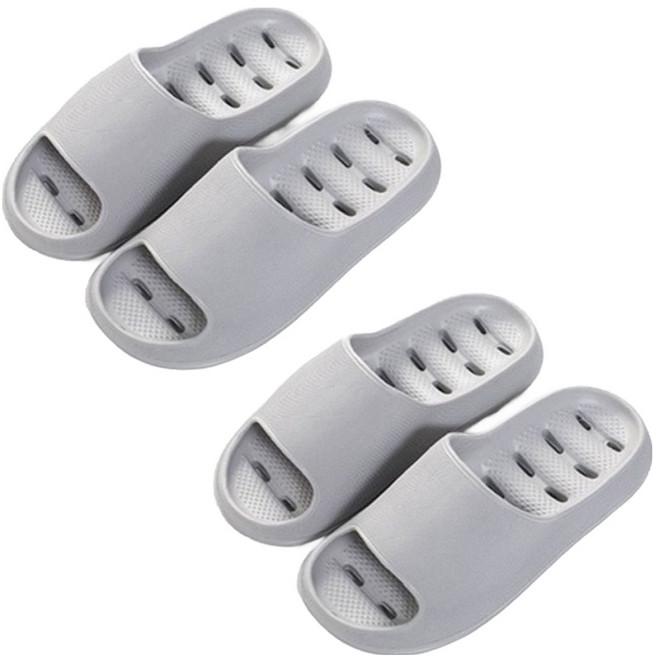 글랑앤 미끄럼방지 욕실화, 그레이, 2개