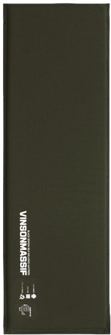 빈슨메시프 프리미엄 1인용 캠핑 에어 자충매트 싱글, 카키