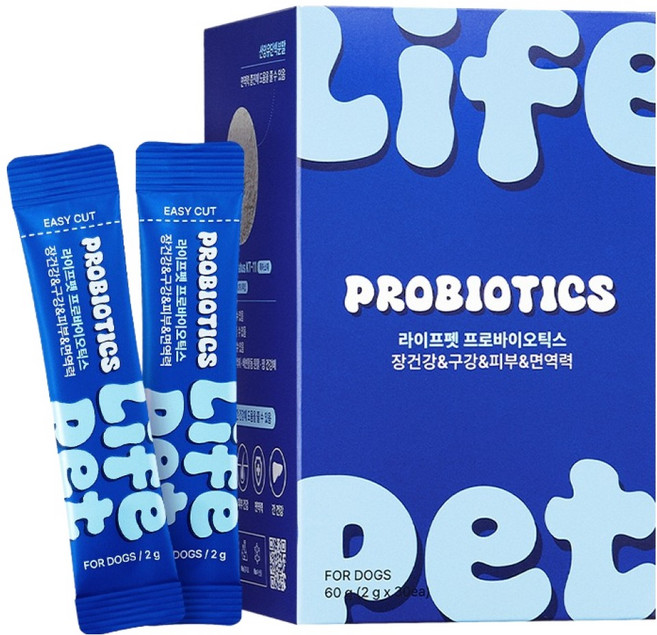라이프펫 강아지 영양제, 60g, 장건강/유산균, 1개