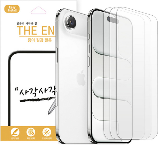 베이시스 종이질감 AG코팅 지문방지필름 3p 세트, 1세트