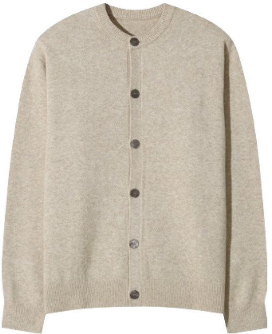 빅이지 남성용 제론 라운드 니트 가디건