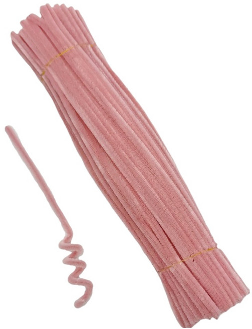 미소로운 모루 철사 6mm x 30cm 100p, 핑크, 1개