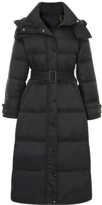 페이지플린 여성용 사이드버튼벨티드롱후드패딩 P5DPD014A