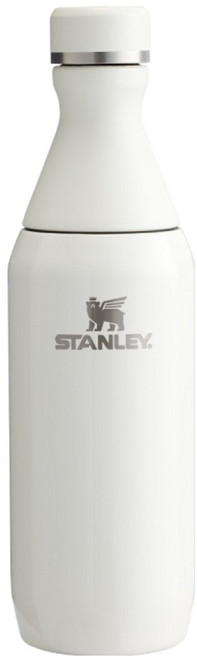 STANLEY 台灣公司貨 ALL DAY系列 曲線隨行瓶, 光澤奶油白, 1個, 350ml