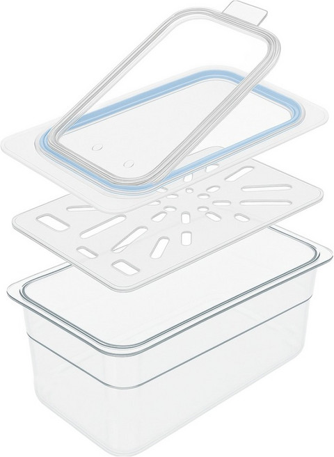 리빙메이트 국산 PC 투명 밧드 3종 세트, 1세트, 6인치 1/4 밧드 + 플립뚜껑 + 물받이