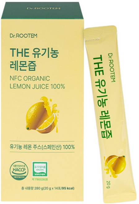 닥터루템 정품 THE 유기농 레몬즙 스틱, 20g, 14개