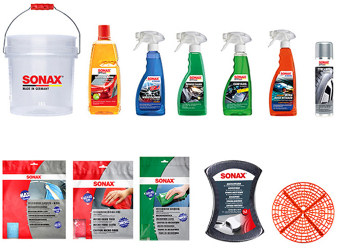 소낙스 신차 관리 기본 세차 용품 12종 패키지 세트, 1세트