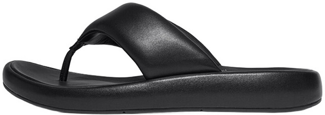 fitflop 女性用 iQushion 豪華加墊皮革夾腳涼鞋