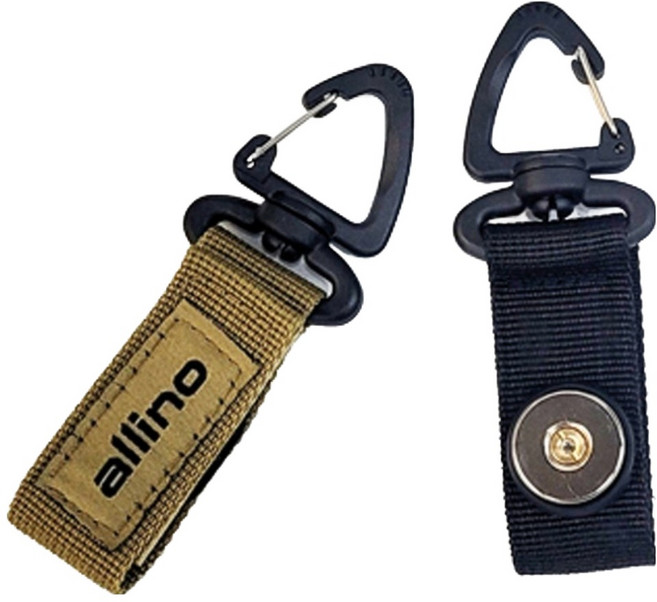 알리노 오토바이 다용도 조끼 자석고리 2종 세트, 블랙, 카키
