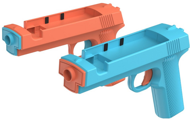 DOBE Switch2 體感手槍 2件組, 橙色 + 藍色, 1套, TNS-3185