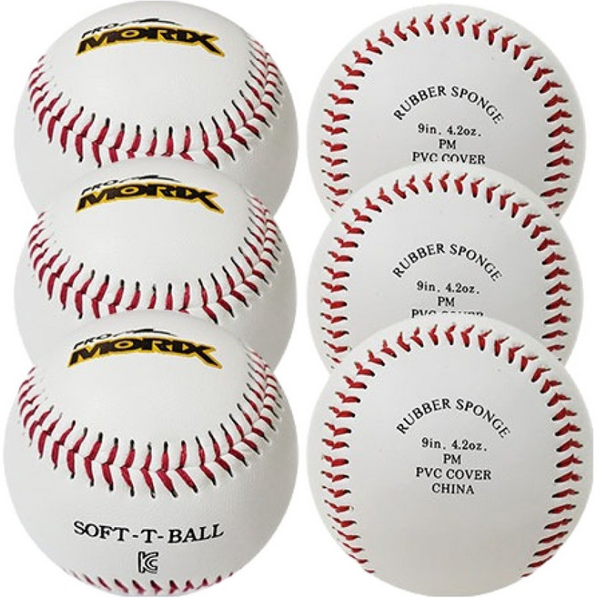프로모릭스 연습용 안전야구공, 6개