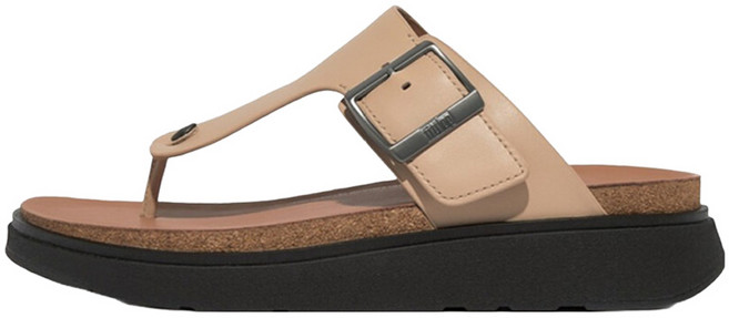 fitflop Gen FF 皮革扣環夾腳拖