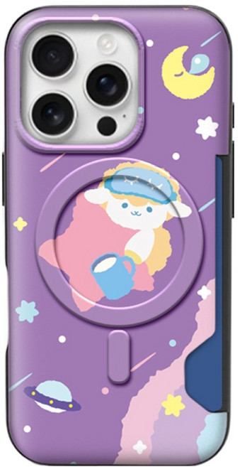 Designplus 安睡動物卡片 2入 MagSafe 超薄防撞手機殼