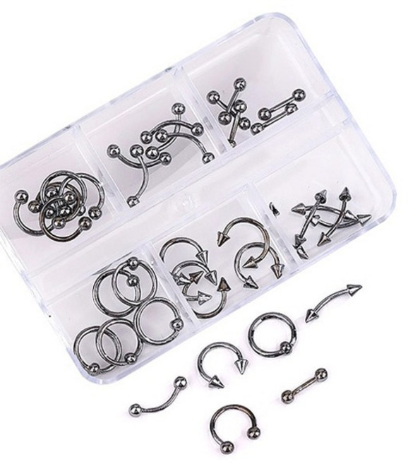 퍼니네일 엔틱 파츠 6종 세트 KN-P1102, 1세트, 혼합색상