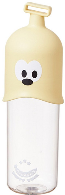 한봄누리 귀여운 휴대용 치약 칫솔 보관함, 옐로우, 1개