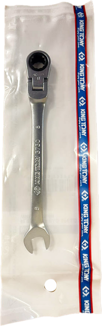 KING TONY 金統立 專業級工具 搖頭式快速棘輪扳手 KT373008M 8mm, 1個