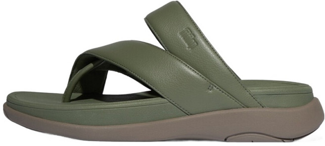 fitflop 男士 F-Mode 夾腳涼鞋, 狩獵綠, 275