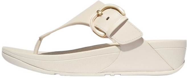 fitflop Lulu 樹脂扣環皮革夾腳涼鞋