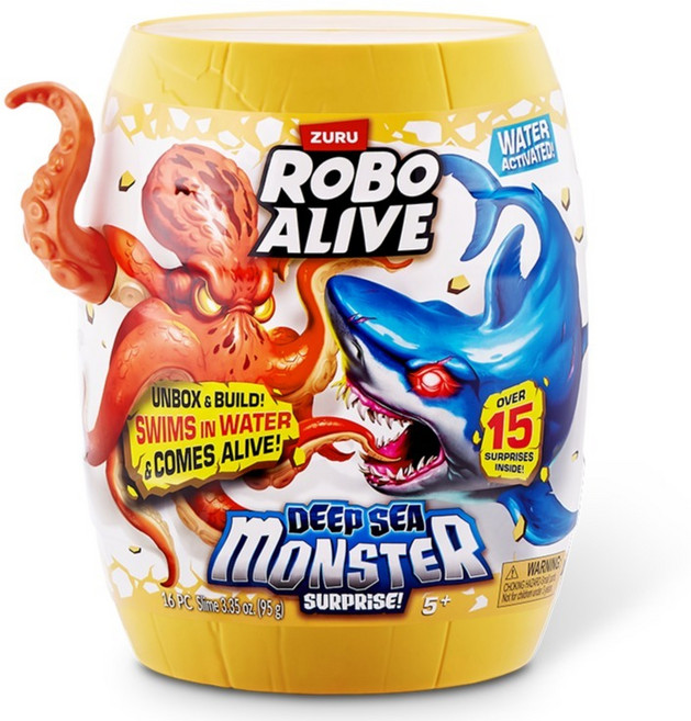 로보얼라이브 심해 몬스터 작동완구 로봇 동물 장난감, 랜덤발송, 1개