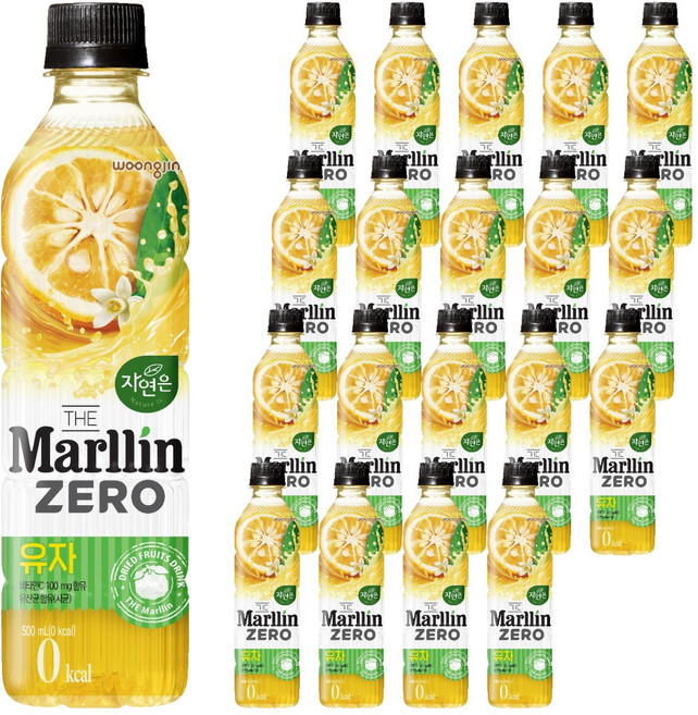 자연은 더말린 유자, 500ml, 20개