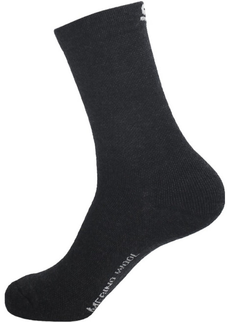 Silence 美麗諾羊毛運動自行車輕量襪, 黑色輕量, 1套