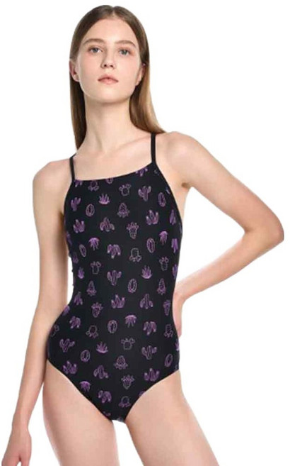 후그 엠보스 미들컷 리본크로스 X back 탄탄이 여성수영복 WST2016