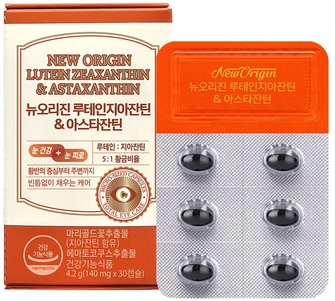 유한건강생활 뉴오리진 루테인지아잔틴 & 아스타잔틴, 30정, 1개